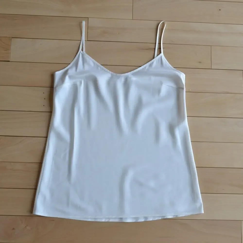 Tory Burch Silky Cream Blouse Tank Top Size 8